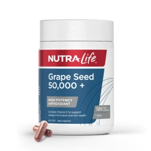 (PRE ORDER) Nutra-Life Grape Seed 50,000 + 120 Capsules life shelf 2yrs